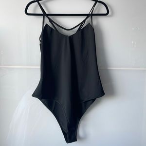 Got to go!! SHEIN Plus mesh panel cami bodysuit - Size 1XL